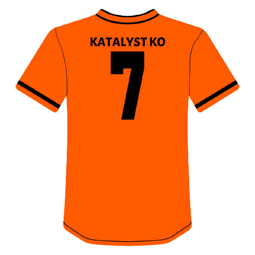 Katalyst Ko does custom Embroidery including for sports teams, schools, churches, and more